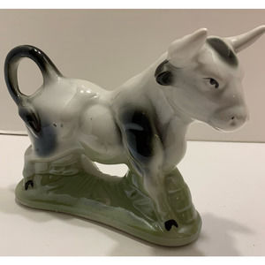 Vintage Bull Figurine Brazil 5-MCS -1 Ceramic Porcelain